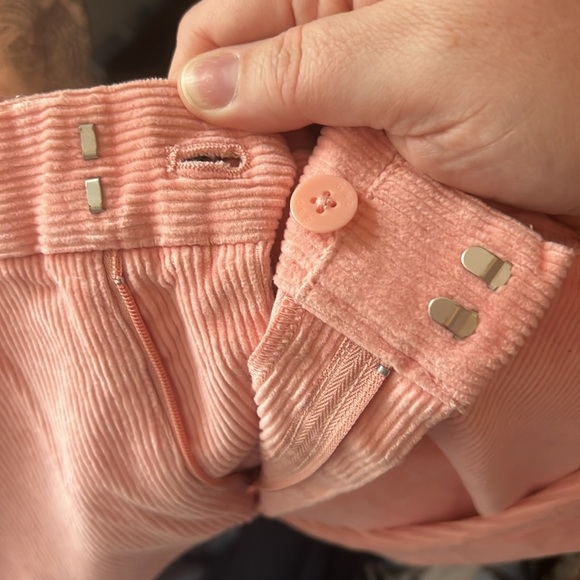 Coral Wide-Leg Corduroy Pants - Picture 6 of 6